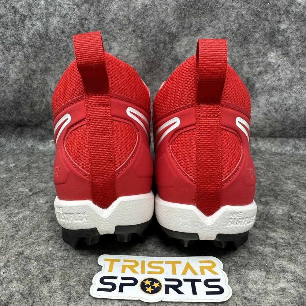 Nike Alpha Menace Shark 3 Football Cleats Mens Size 9 Red White CV0582-616